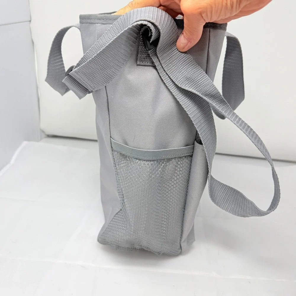 Norwex BacLock Body and Face Microfiber Cloth Set of 7 with Grey Organizer Tote